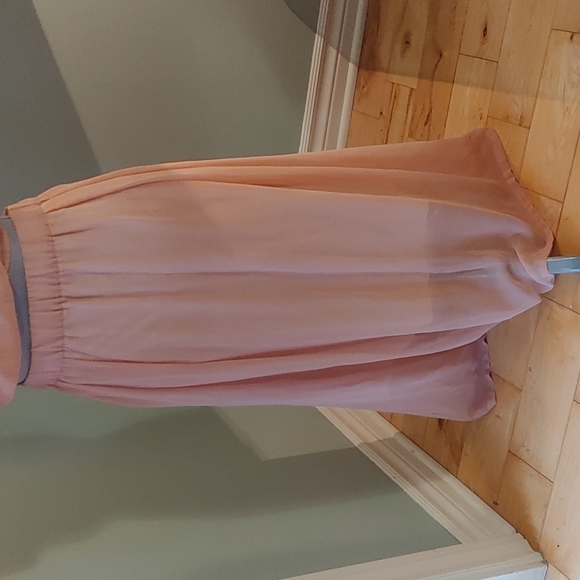 Beautiful Pink Chiffon Skirt Size 27" - Picture 2 of 14